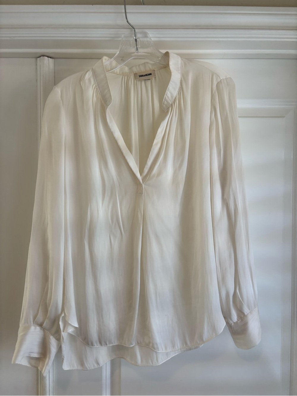 Zadig and Voltaire Tink Satin Blouse Size Small